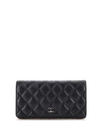 L-Yen Wallet Quilted Caviar