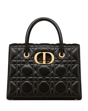 Christian Dior Large St Honore Tote Black