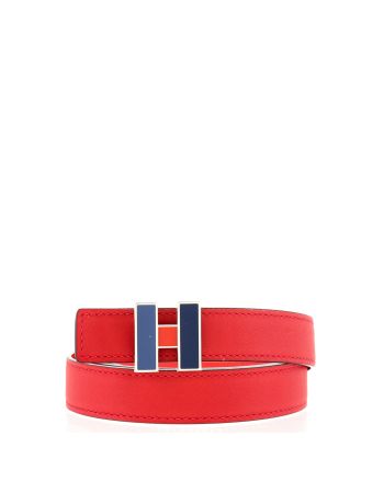 H Email Reversible Belt Leather with Enamel Buckle Thin 90