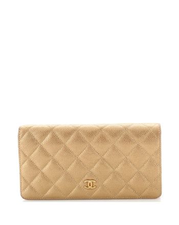 L-Yen Wallet Quilted Caviar