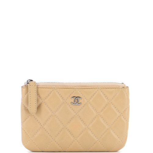 Classic O Case Pouch Quilted Caviar Mini