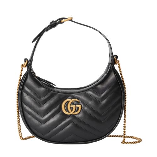 Gucci GG Marmont Half-moon-shaped Mini Bag 