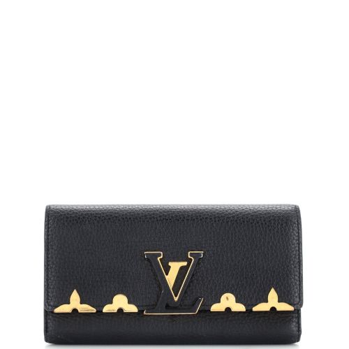 Capucines Wallet Leather with Embellished Detail