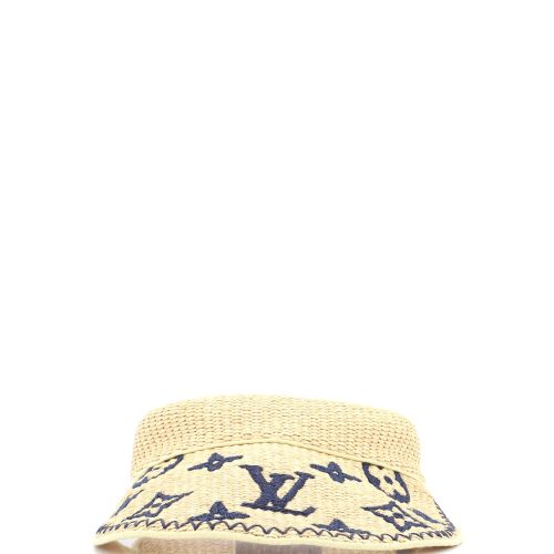 Visor Monogram Raffia