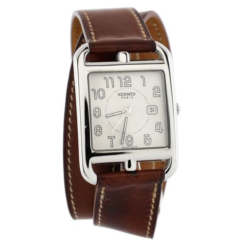 Cape Cod Double Tour Quartz Watch Stainless Steel and Leather 29